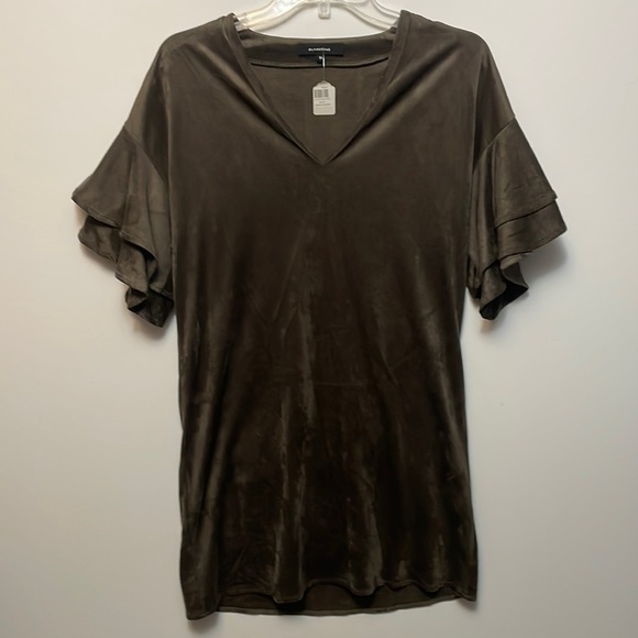 OLIVACEOUS Olive Suede Dress or Tunic, Size Medium, NWT - Picture 1 of 7